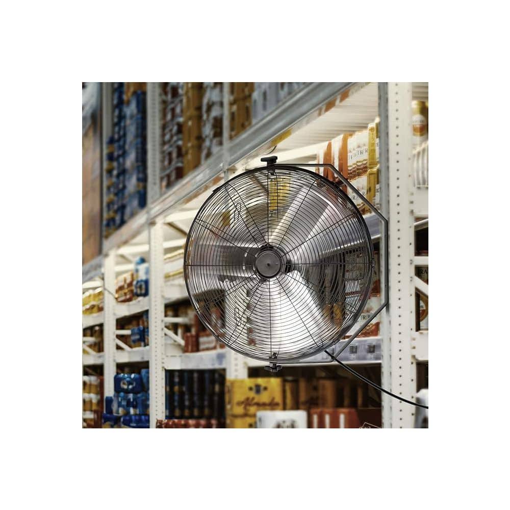 Tidoin 2-Pack 18 in. 3-Speed High Velocity Black Indoor Wall Mount Fan (3)