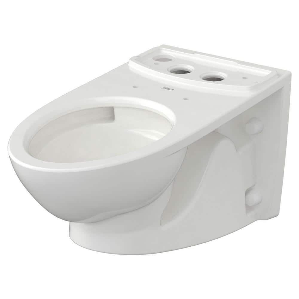 American Standard Glenwall VorMax Wall-Mounted Antimicrobial Back Outlet Elongated Wall-Hung Bowl Only in White, Seat Not Included (3)
