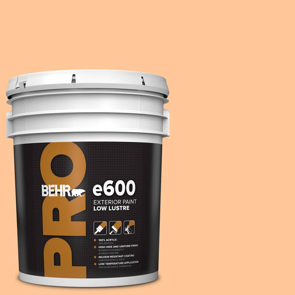 BEHR PRO 5 gal. #P230-4 Citrus Punch Low Luster Exterior Paint