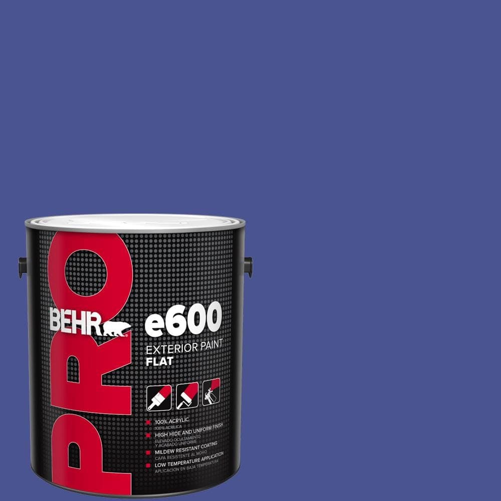 BEHR PRO 1 gal. #P540-7 Canyon Iris Flat Exterior Paint