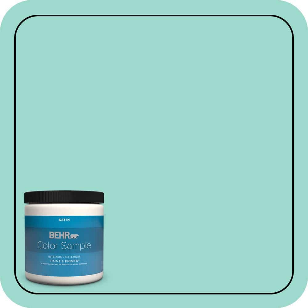 BEHR PREMIUM PLUS #P440-3 Fish Pond Flat Low Odor & Primer (1)