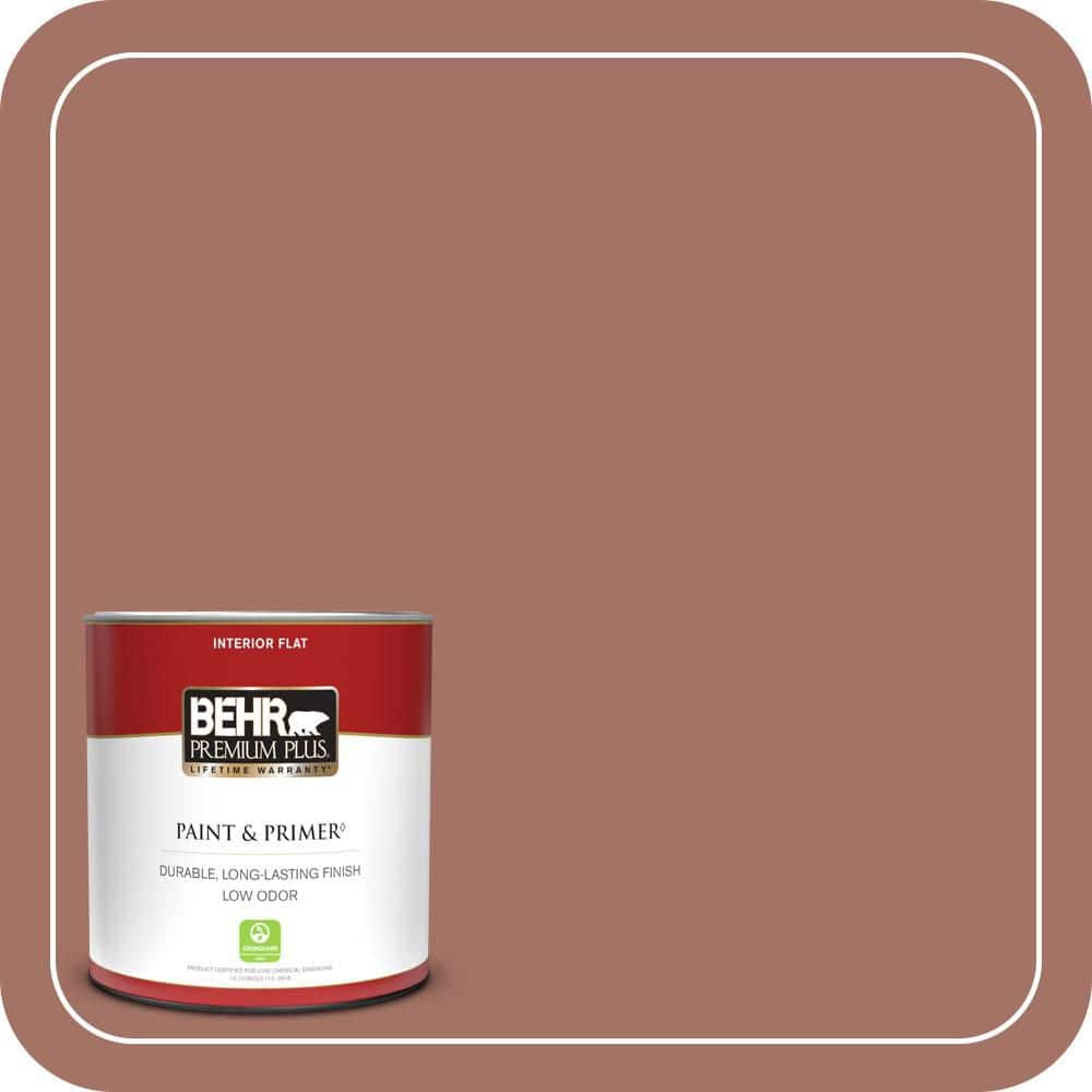 BEHR PREMIUM PLUS #200F-5 Toasted Nutmeg Flat Low Odor & Primer
