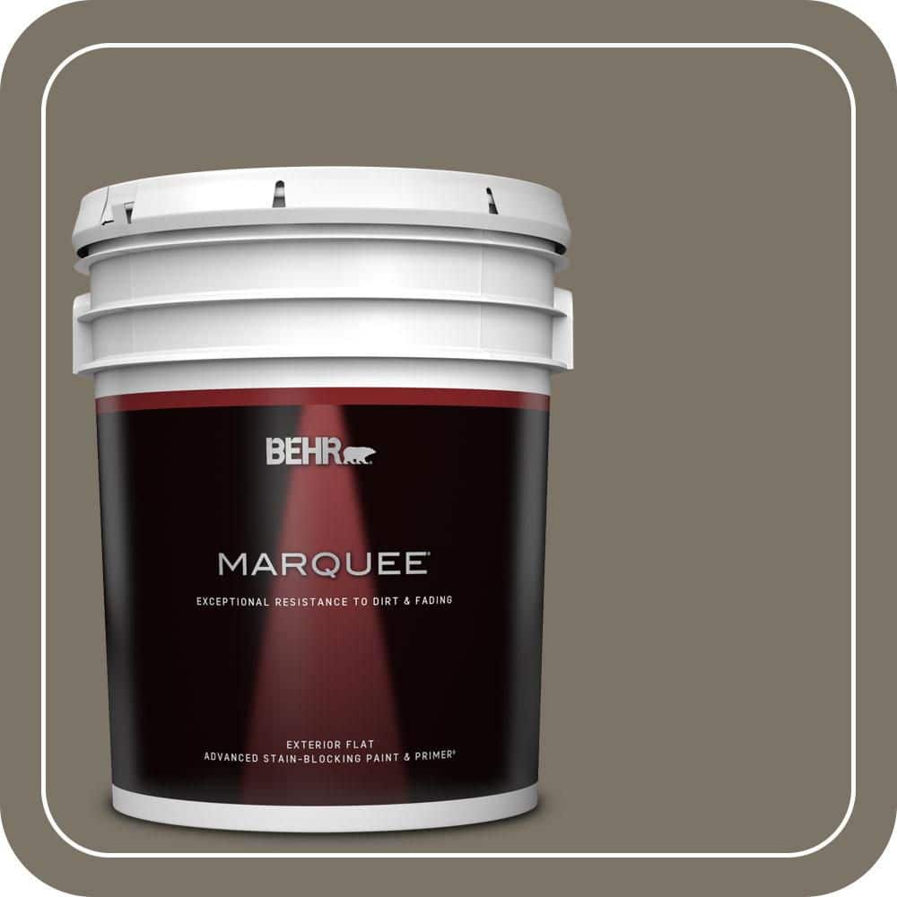 BEHR MARQUEE 5 gal. #QE-38 Rooftop Garden Flat Exterior Paint & Primer