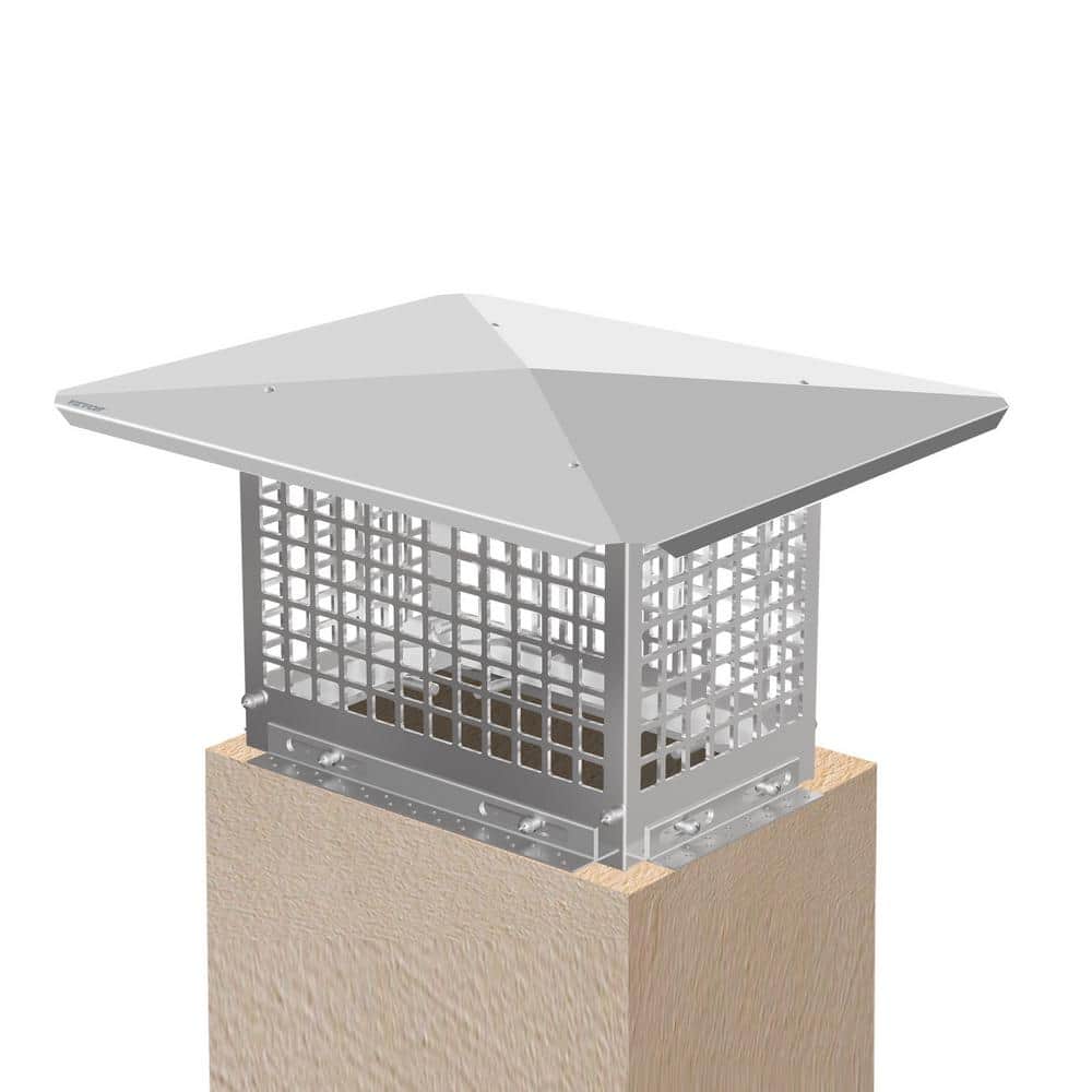 VEVOR Chimney Cap 8 in. x 13 in. Flue Caps 304 Stainless Steel Fireplace Chimney Cover Chimney Flue Cover (1)