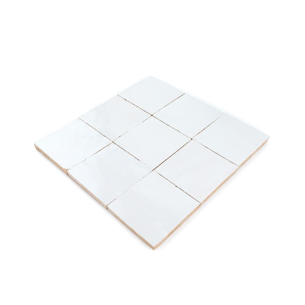 Jeffrey Court Rocco Zellige Off-White 11.75 in. x 11.75 in. Square Glossy Ceramic Wall Mosaic Tile (0.958 sq. ft./Each) (4)