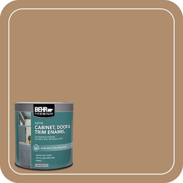 BEHR PREMIUM 1 qt. #N270-5 River Road Satin Enamel Interior/Exterior Cabinet, Door & Trim Paint (2)