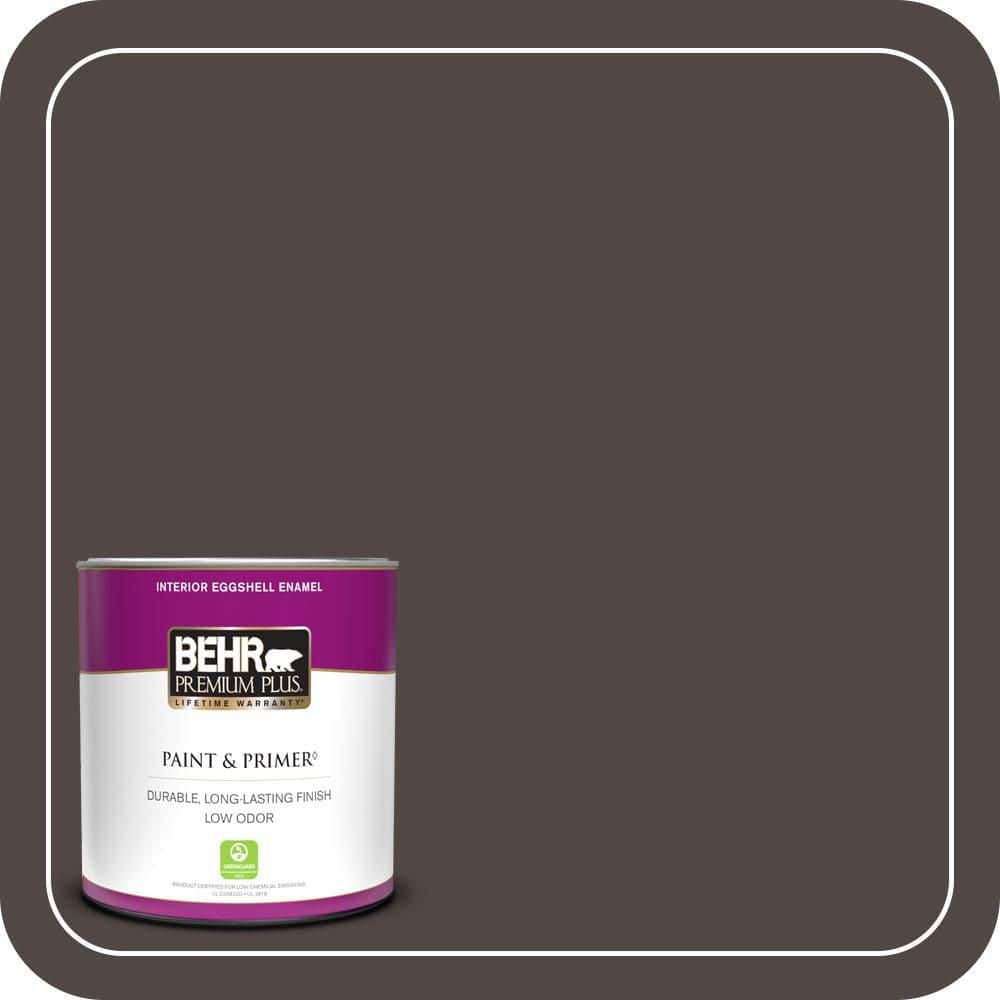 BEHR PREMIUM PLUS 1 qt. #T12-13 Tribal Drum Eggshell Enamel Low Odor Interior Paint & Primer
