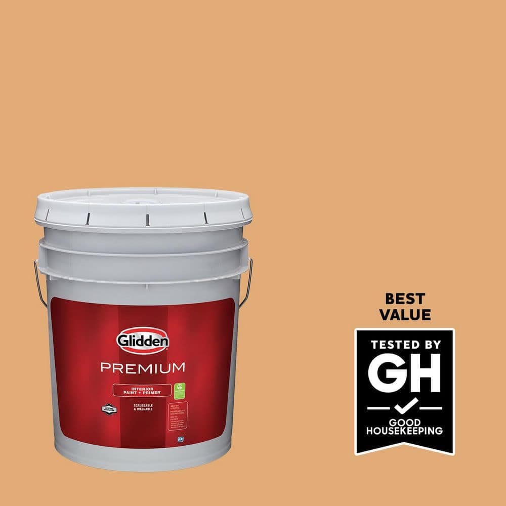 Glidden Premium 5 gal. PPG1202-5 Buffalo Trail Eggshell Interior Latex Paint