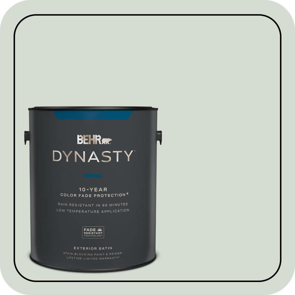 BEHR DYNASTY 1 gal. #N400-1 Mountain Morn Satin Enamel Exterior Stain-Blocking Paint & Primer