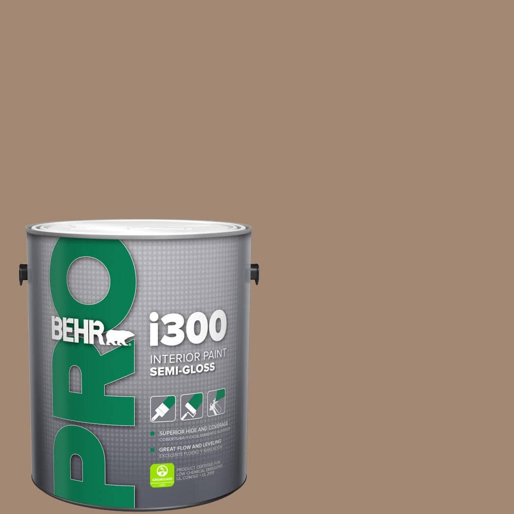 BEHR PRO 1 gal. #QE-22 Terrazzo Brown Semi-Gloss Interior Paint