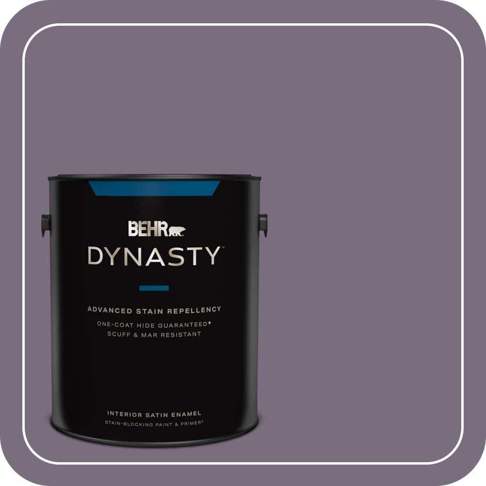 BEHR DYNASTY 1 gal. #MQ5-37 Composers Magic One-Coat Hide Satin Enamel Interior Stain-Blocking Paint & Primer