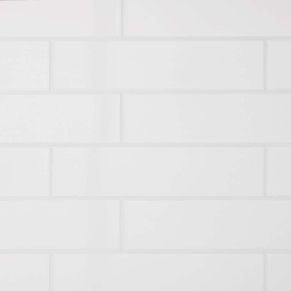 Daltile Restore 3 in. x 12 in. Ceramic Bright White Subway Tile (12 sq. ft. /Case) (2)