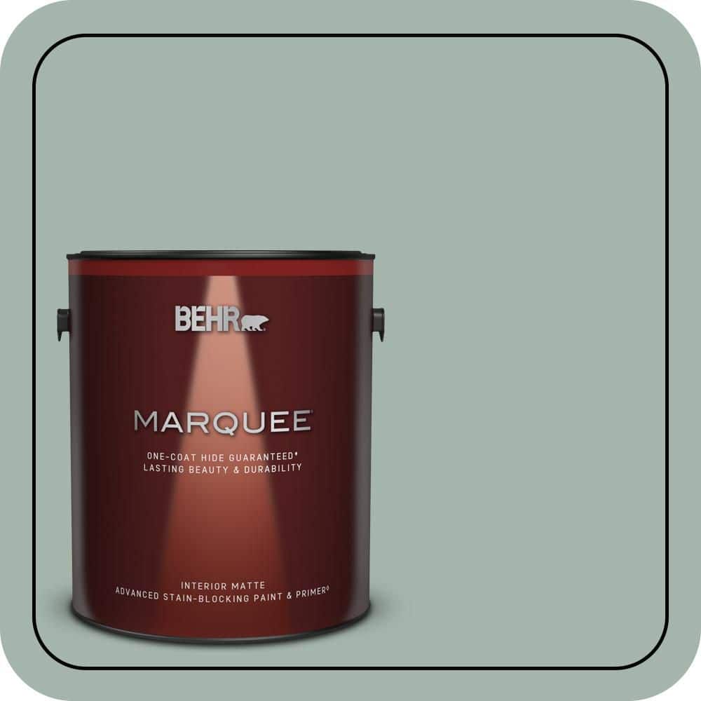 BEHR MARQUEE 1 gal. #460E-3 Smokey Slate Matte Interior Paint & Primer