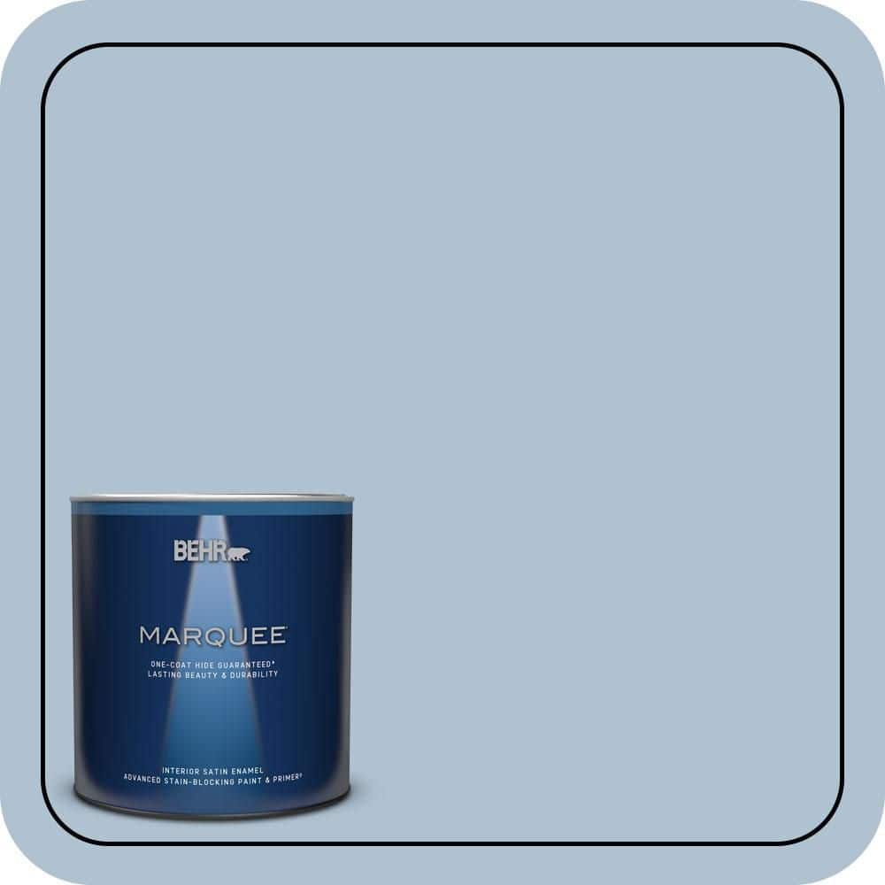 BEHR MARQUEE 1 qt. #S510-2 Boot Cut Satin Enamel Interior Paint & Primer