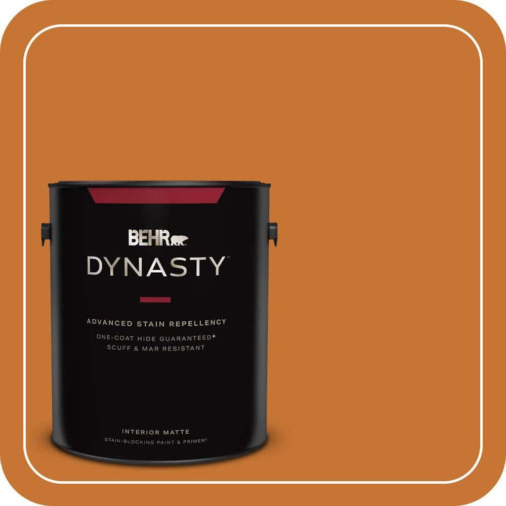 BEHR DYNASTY 1 gal. #S-H-270 October Matte Interior Stain-Blocking Paint & Primer