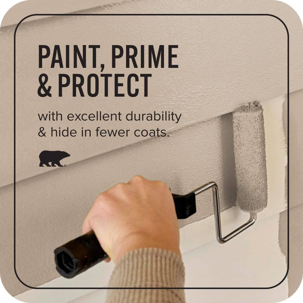 BEHR ULTRA 5 gal. #700D-4 Brown Teepee Satin Enamel Exterior Paint & Primer (3)
