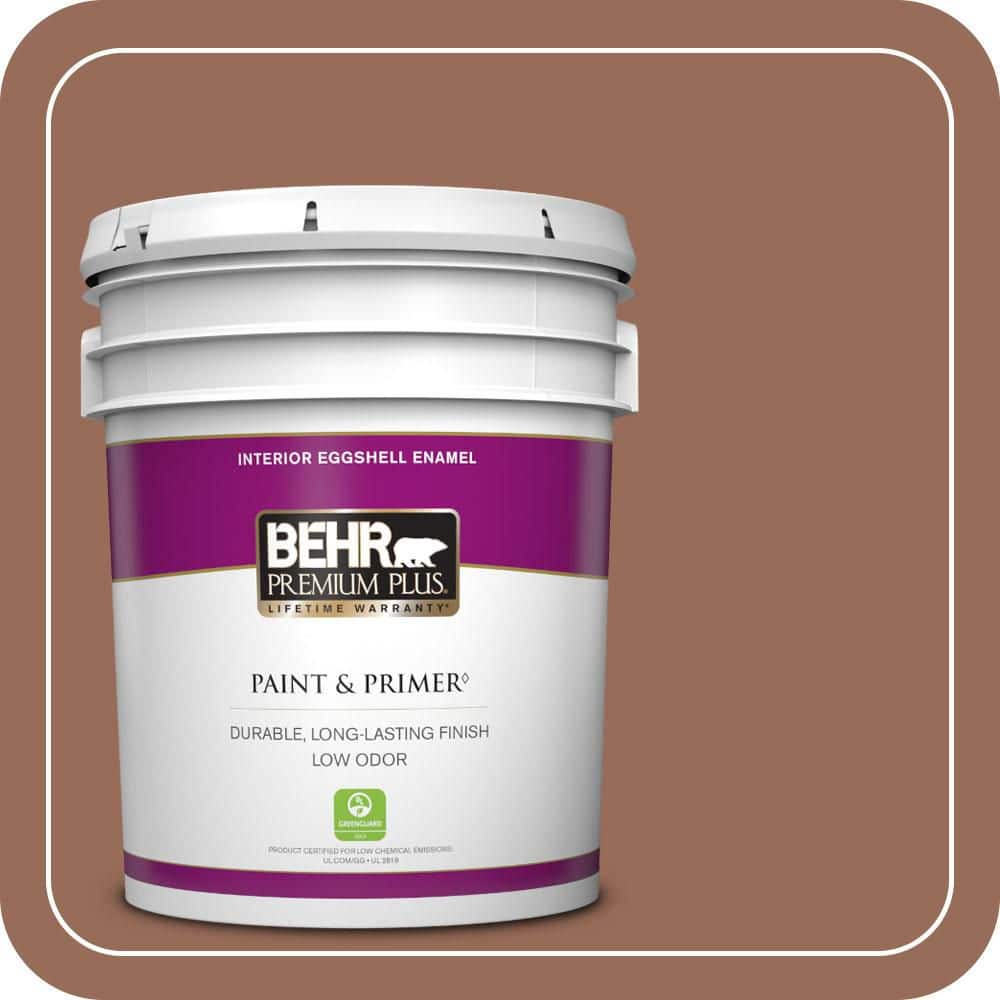 BEHR PREMIUM PLUS 5 gal. #S200-6 Timeless Copper Eggshell Enamel Low Odor Interior Paint & Primer