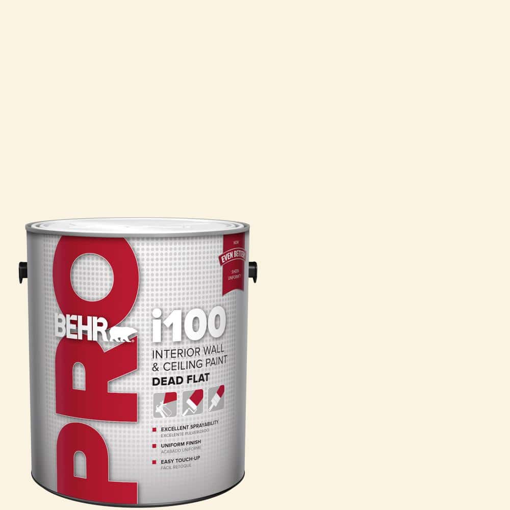 BEHR PRO 1 gal. #W-D-710 Creamy White Dead Flat Interior Paint (1)