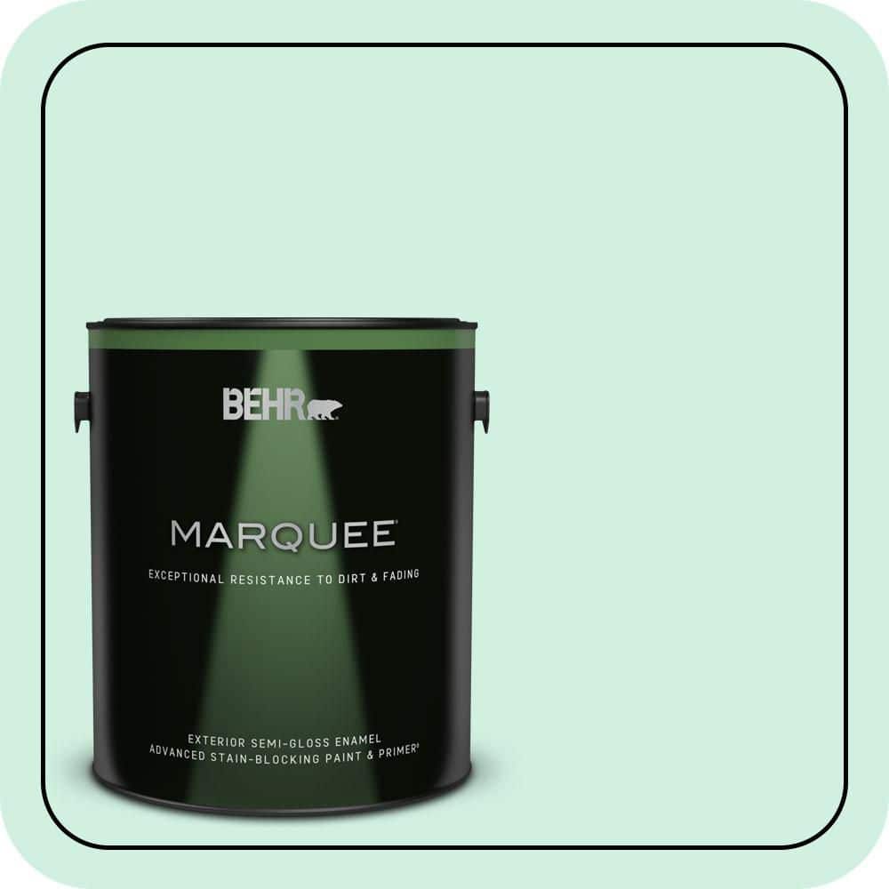 BEHR MARQUEE 1 gal. #P420-1 Spring Frost Semi-Gloss Enamel Exterior Paint & Primer