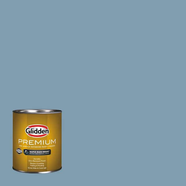 Glidden Premium 1 qt. Americana PPG1152-4 Satin Exterior Latex Paint (2)