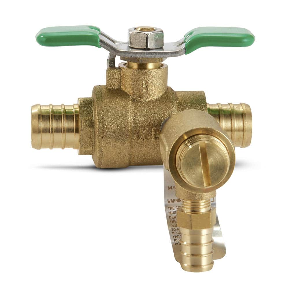 Wilkins 3/4 in. Bronze Full Port Ball Valve with Integral Thermal Expansion Relief Valve with PEX Connections
