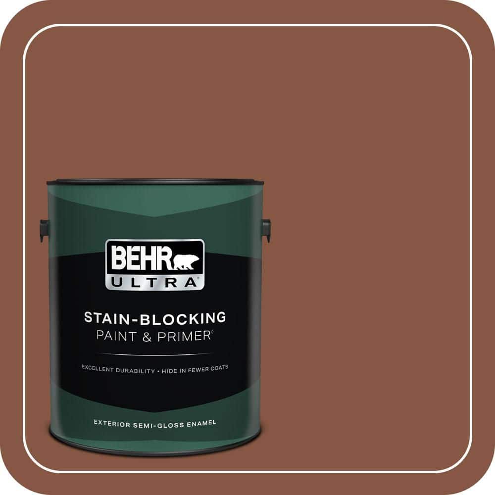 BEHR ULTRA 1 gal. #S210-7 October Leaves Semi-Gloss Enamel Exterior Paint & Primer