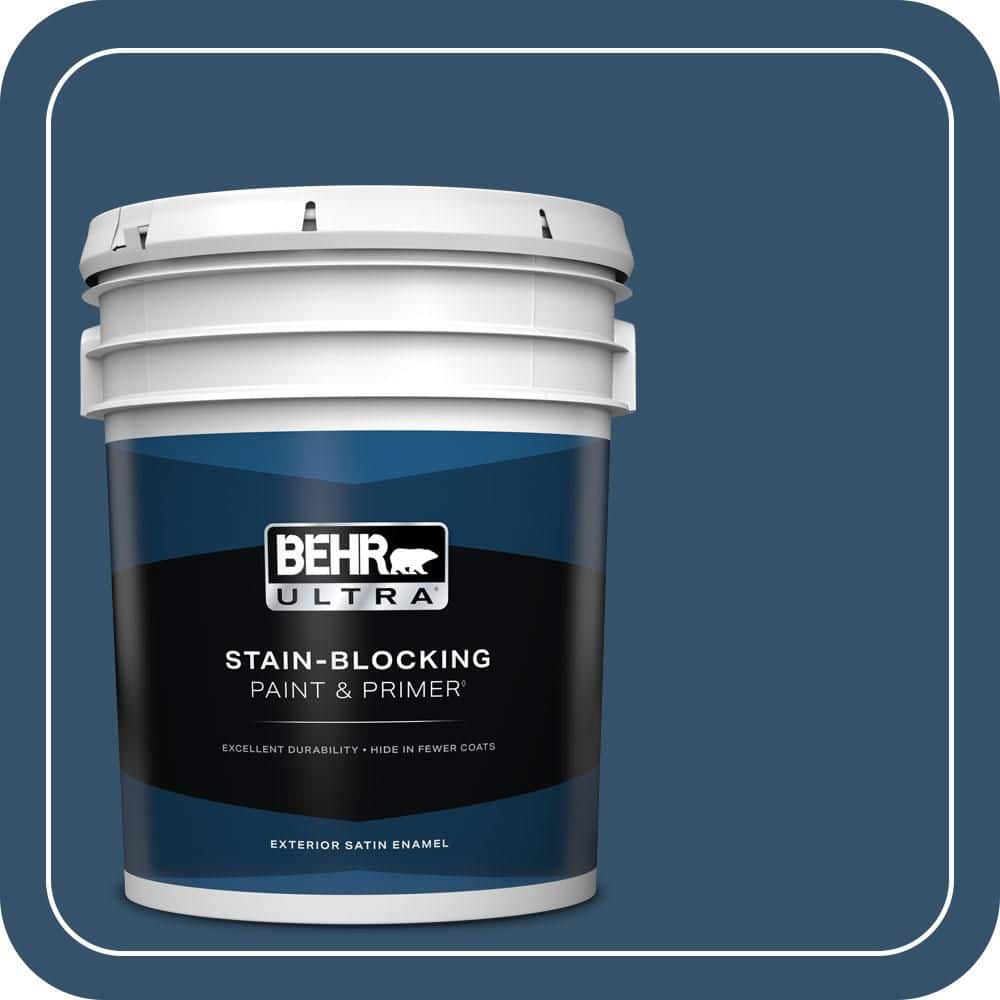 BEHR ULTRA 5 gal. #MQ5-58 Velvet Rope Satin Enamel Exterior Paint & Primer (1)