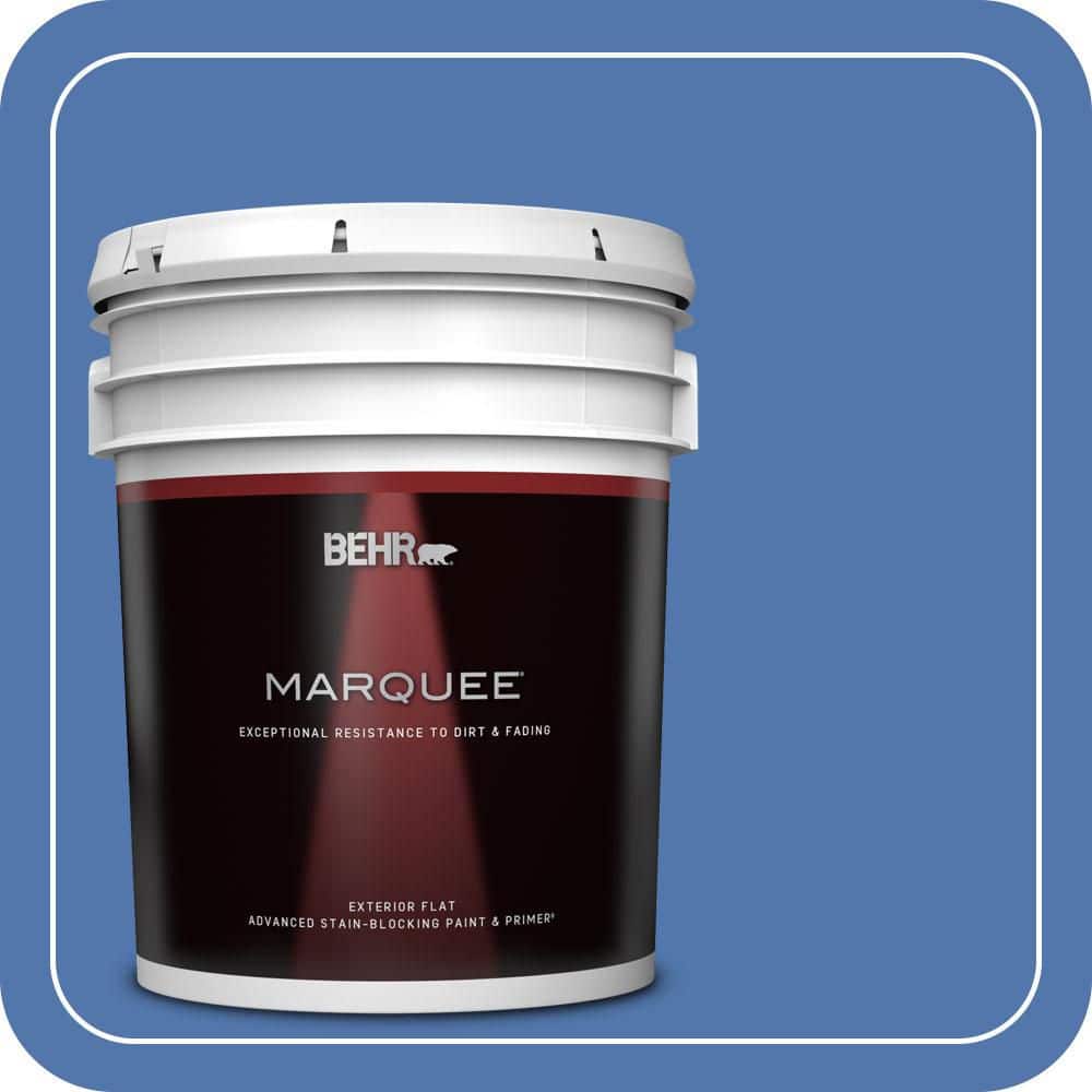 BEHR MARQUEE 5 gal. #590B-6 Flying Fish Flat Exterior Paint & Primer