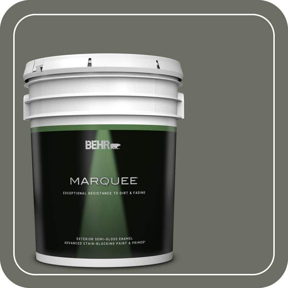 BEHR MARQUEE 5 gal. #N380-6 Bonsai Trunk Semi-Gloss Enamel Exterior Paint & Primer
