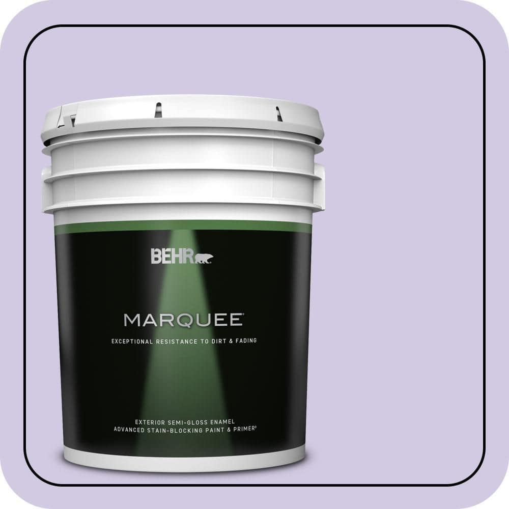 BEHR MARQUEE 5 gal. #650C-3 Light Mulberry Semi-Gloss Enamel Exterior Paint & Primer