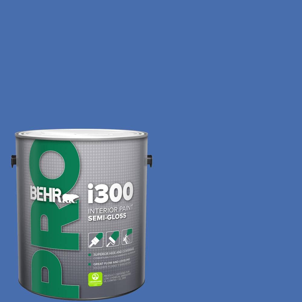 BEHR PRO 1 gal. #PPU15-05 New Age Blue Semi-Gloss Interior Paint