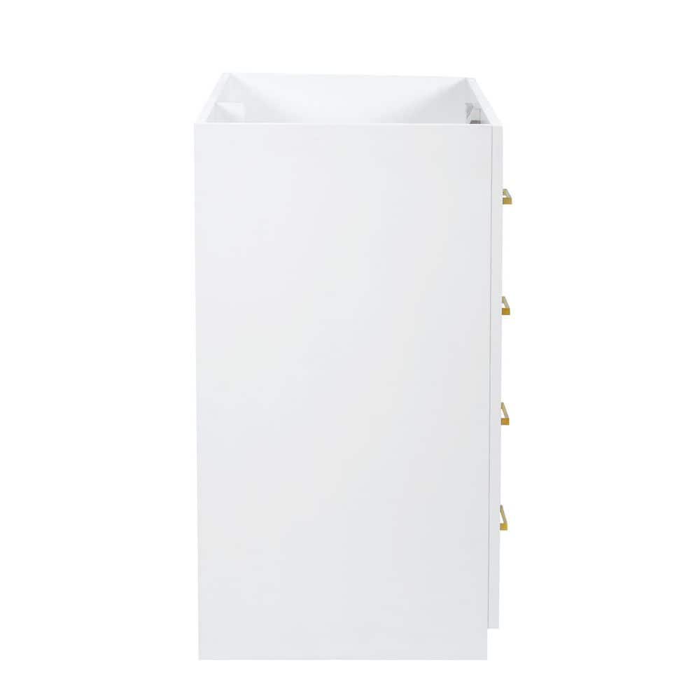 Noble House Doris 29.5 in. W Modern Freestanding Bath Vanity Cabinet without Top with 3 Drawers and Soft Closing Doors (2)