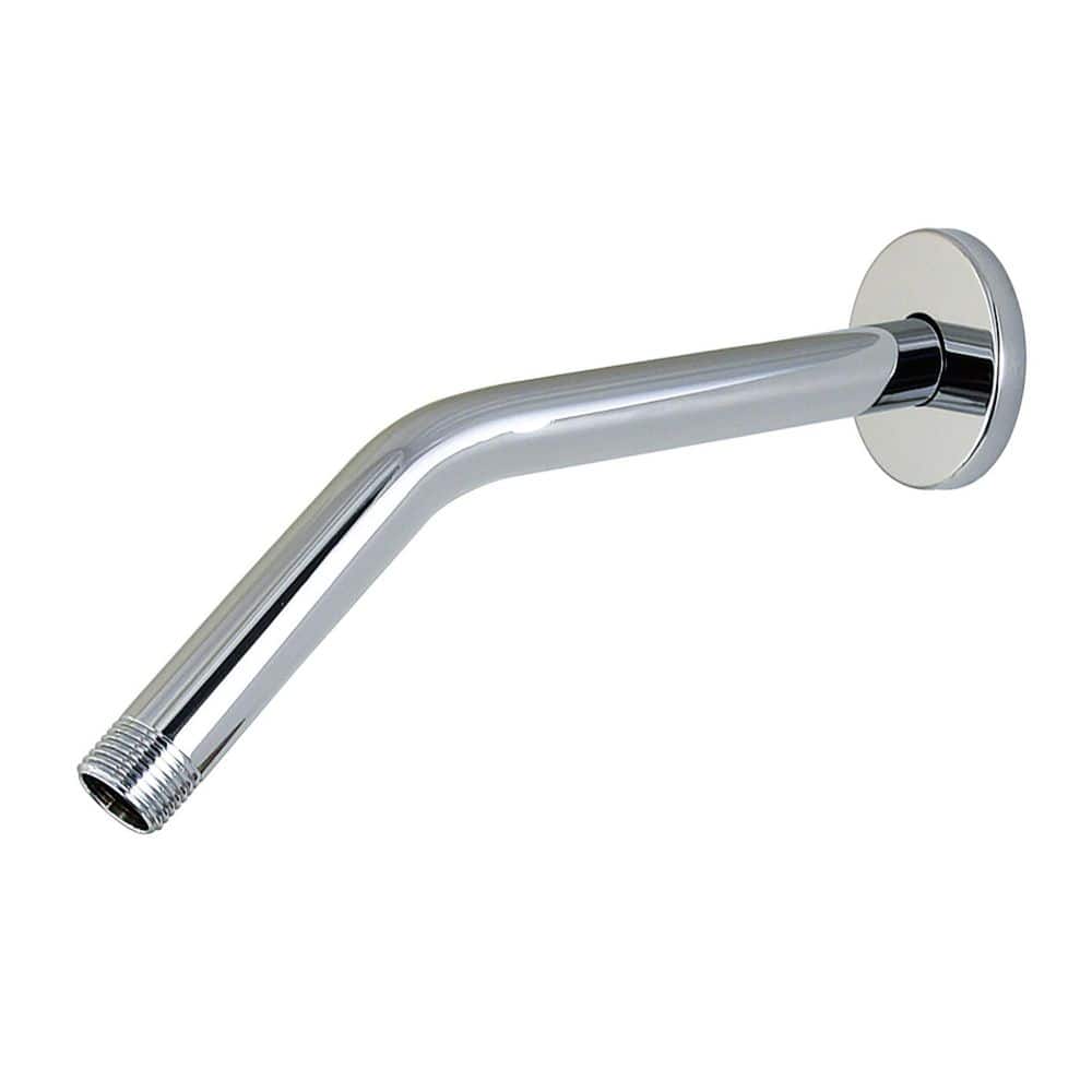 Kingston Brass 10 in. Shower Arm with Flange in Polished Chrome