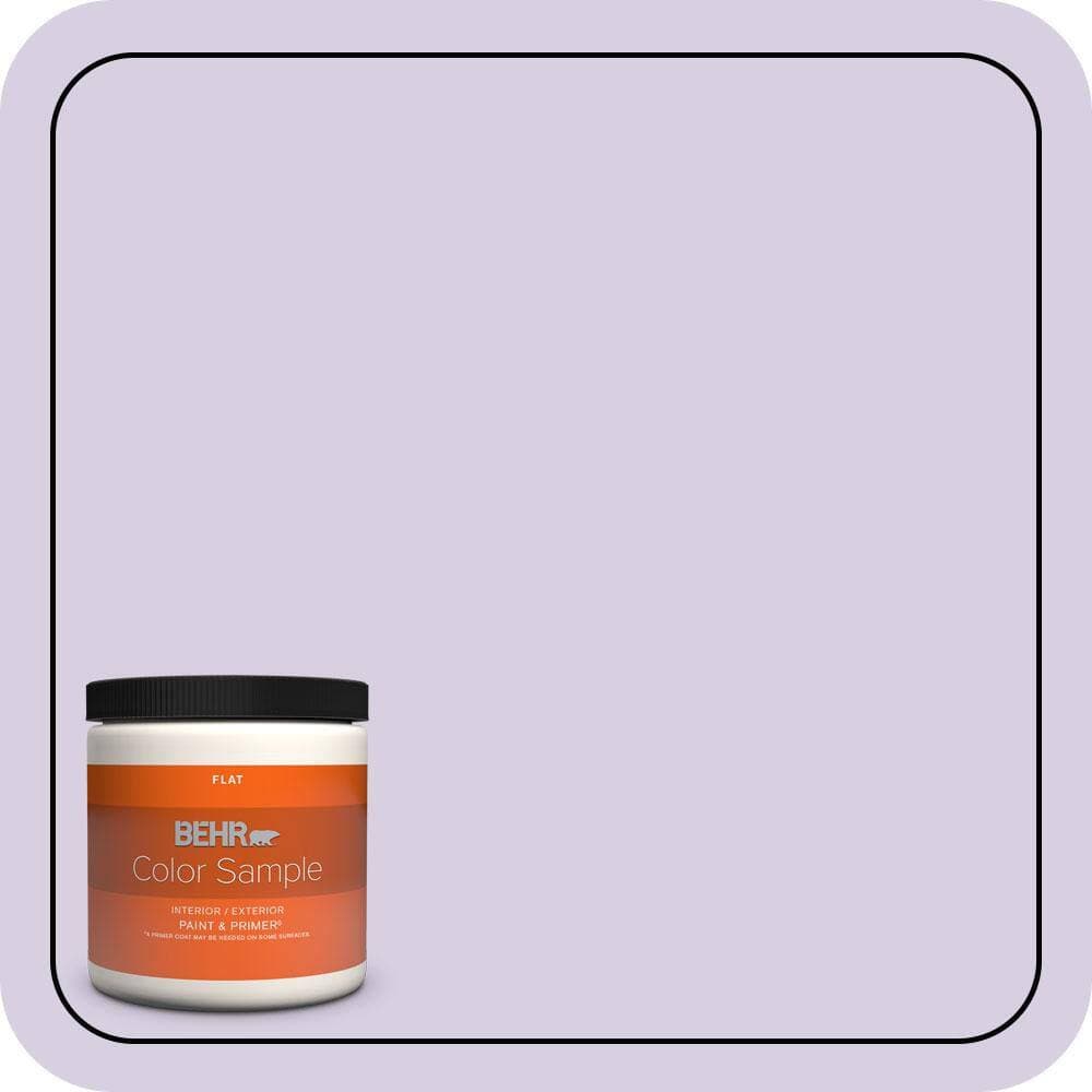 BEHR PREMIUM PLUS 8 oz. #M560-2 Fanciful Flat Interior/Exterior Paint & Primer Color Sample