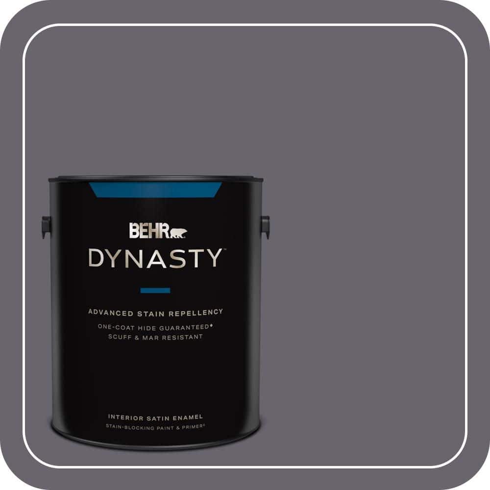 BEHR DYNASTY 1 gal. #N550-6 Alter Ego Satin Enamel Interior Stain-Blocking Paint and Primer