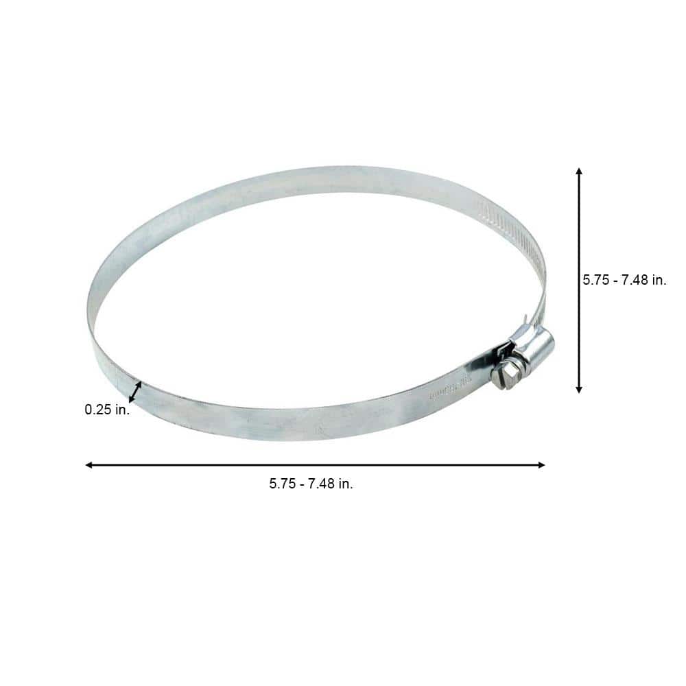 Everbilt 6 in. Galvanized Steel Worm Gear Clamp (3)
