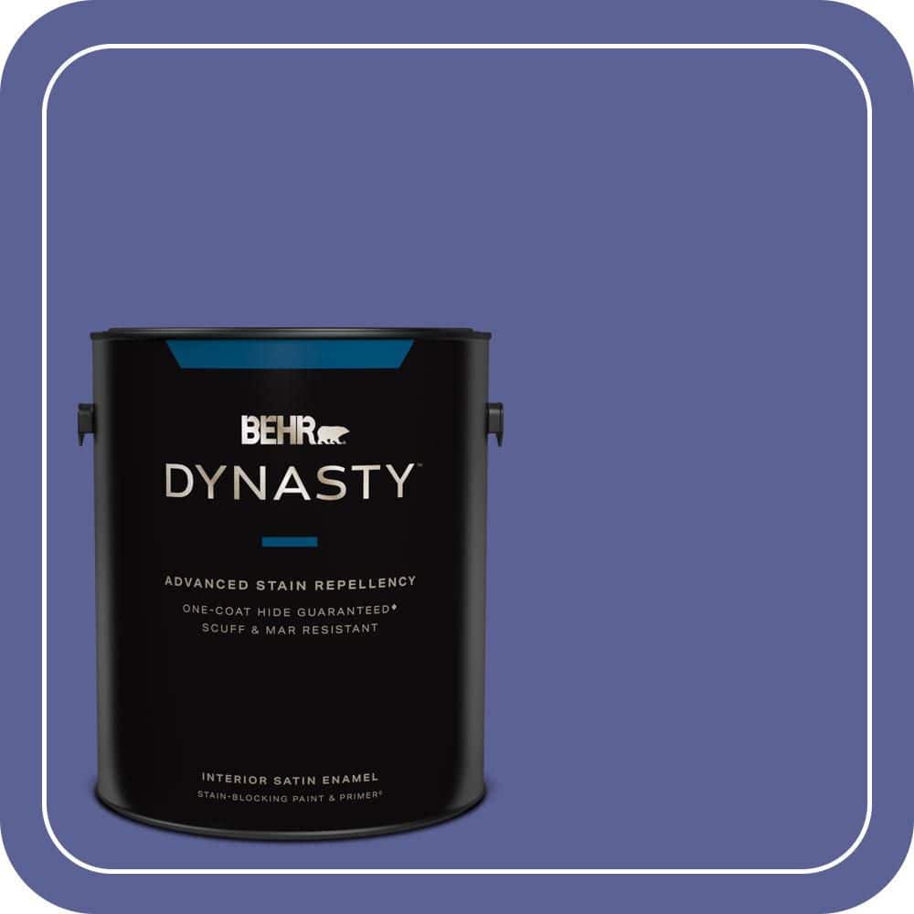 BEHR DYNASTY 1 gal. #S-G-620 Wizard Satin Enamel Interior Stain-Blocking Paint and Primer