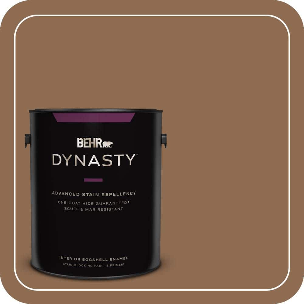 BEHR DYNASTY 1 gal. #N250-6 Split Rail One-Coat Hide Eggshell Enamel Interior Stain-Blocking Paint & Primer