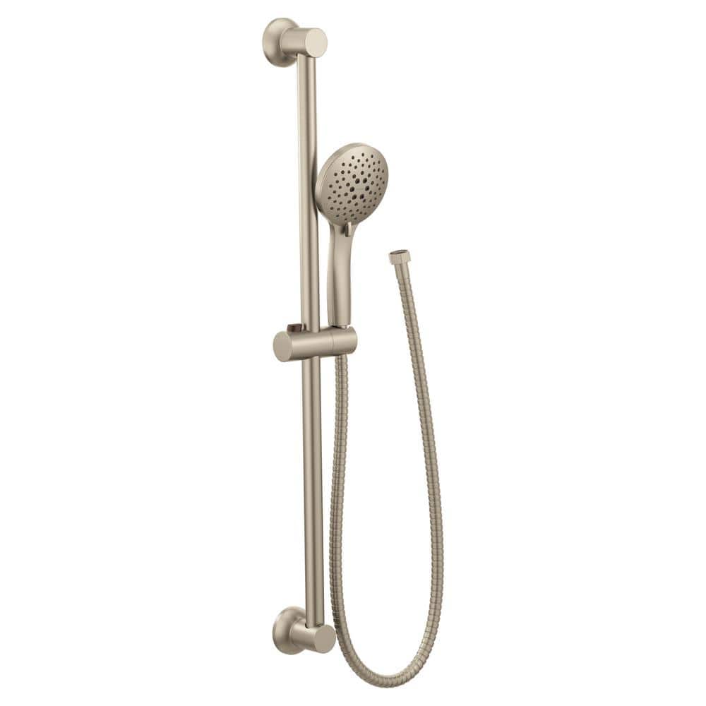 MOEN 5-Spray 30 in. Eco-Performance Wall Bar with Handheld Shower in Brushed Nickel (1)