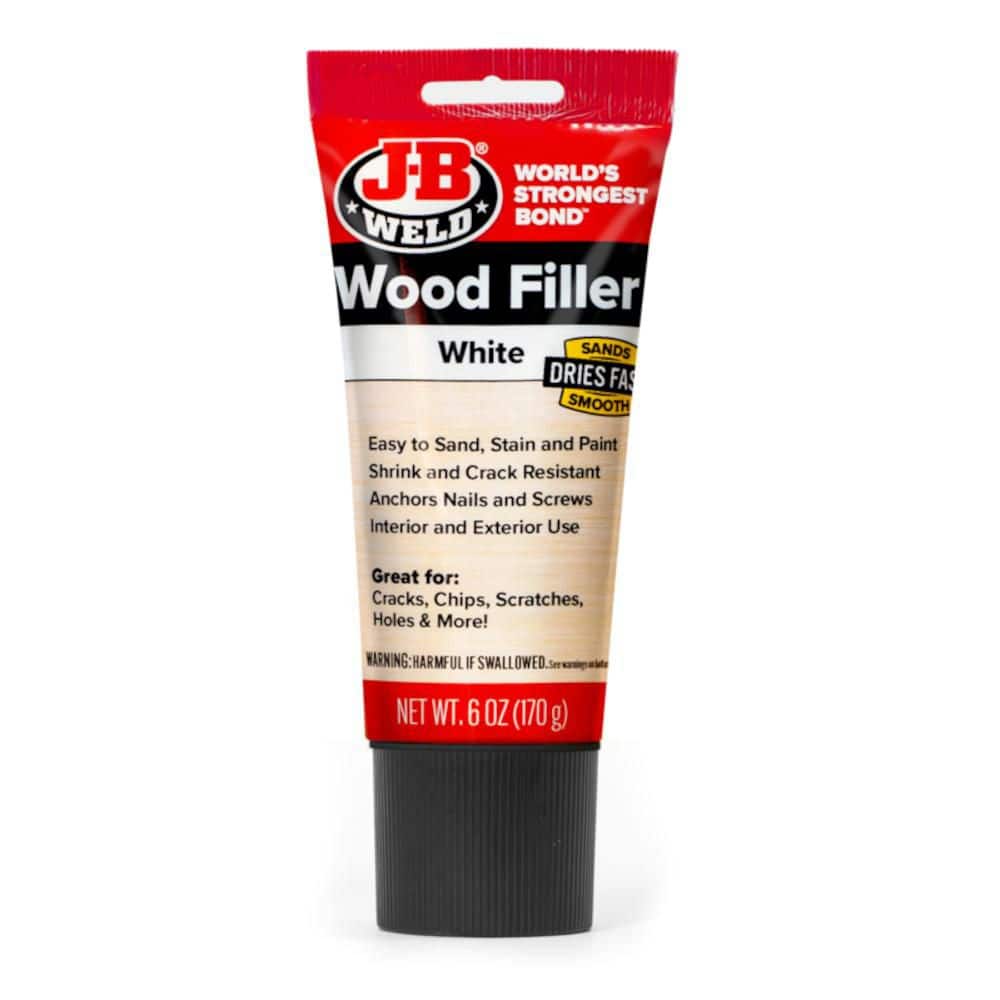 J-B Weld 6 oz White Squeeze Tube Wood Filler