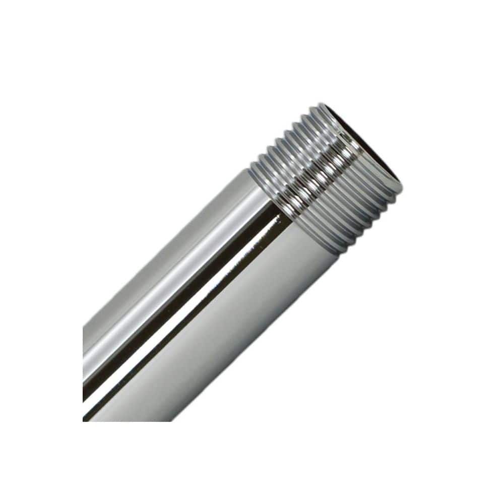 Westbrass 1/2 in. x 1/2 ft. IPS Lead-Free Brass Pipe Nipple in Polished Nickel (2)