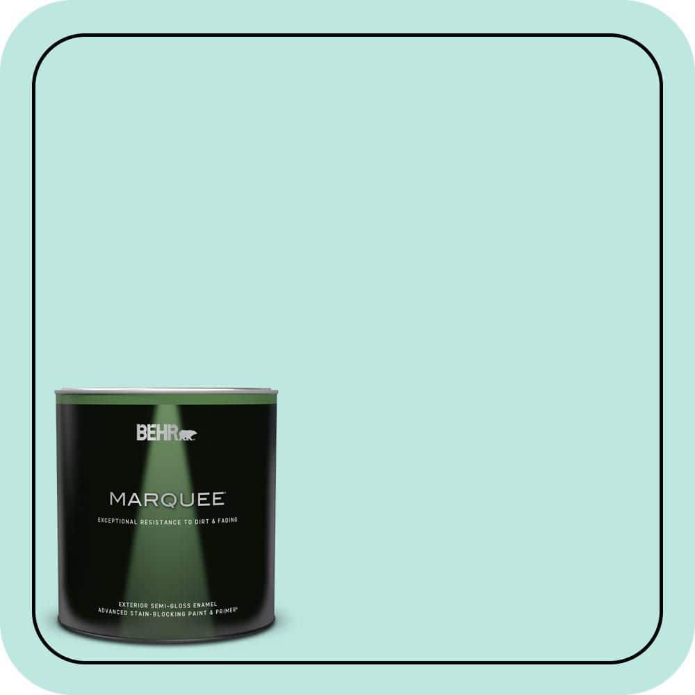 BEHR MARQUEE 1 qt. #490A-2 Cool Jazz Semi-Gloss Enamel Exterior Paint & Primer