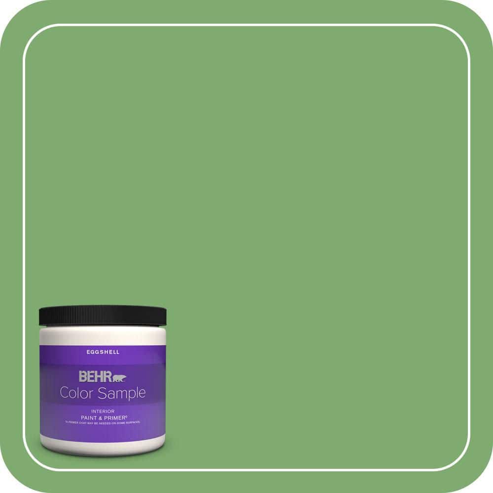 BEHR PREMIUM PLUS #M390-5 Sage Garden Enamel & Primer Color Sample