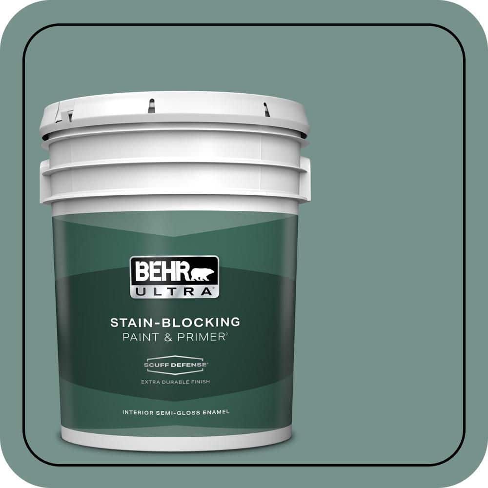 BEHR ULTRA 5 gal. #S430-5 Longmeadow Extra Durable Semi-Gloss Enamel Interior Paint & Primer