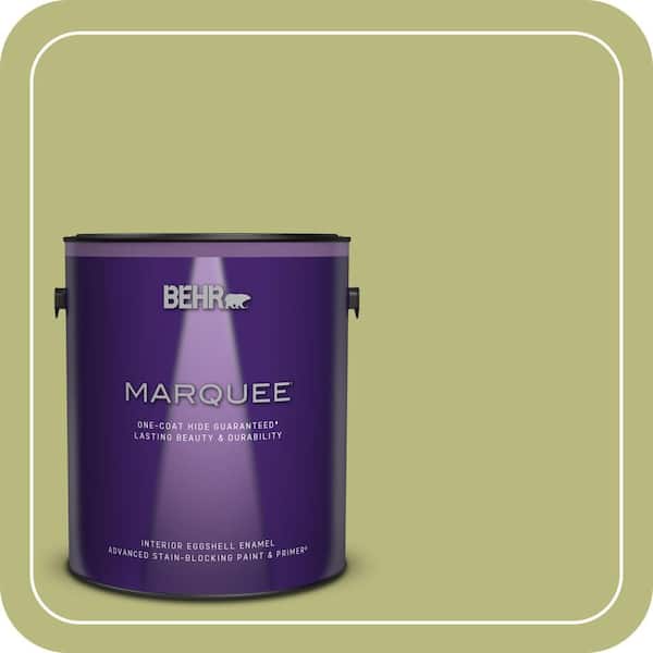 BEHR PREMIUM PLUS #400D-5 Grass Cloth Enamel & Primer Color Sample (4)