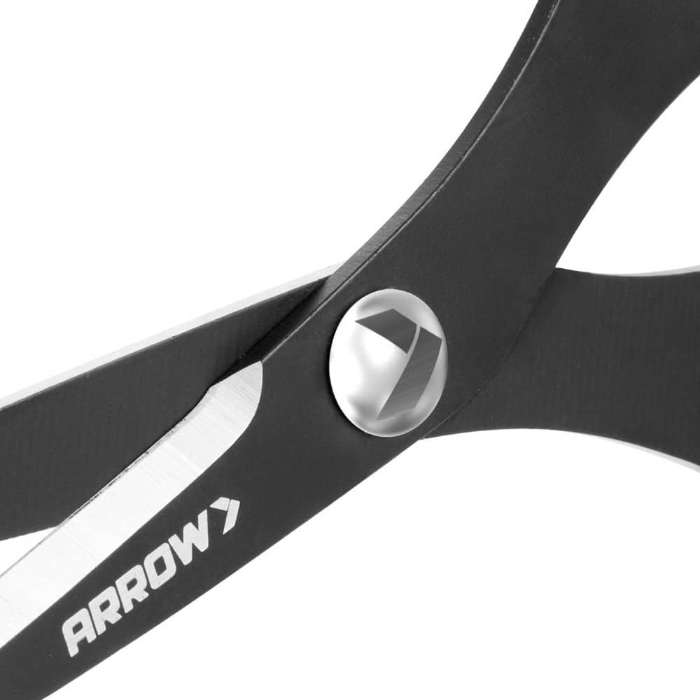 Arrow Fastener Arrow Craft Stainless Steel Scissors, 5", For Sewing, Ergonomic Grip, Rust-Proof, Black/Red (2)
