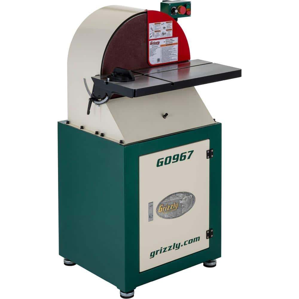 Grizzly Industrial 220-Volt 20 in. Variable-Speed Disc Sander (3)