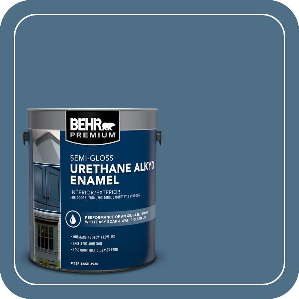 BEHR PREMIUM 1 gal. #S500-6 Shipyard Urethane Alkyd Semi-Gloss Enamel Interior/Exterior Paint