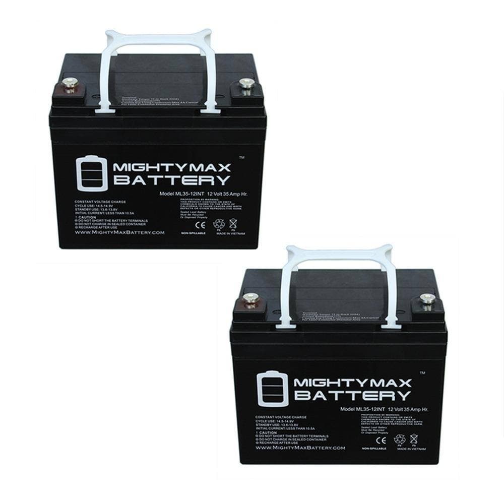 MIGHTY MAX BATTERY 12-Volt 35AH INT Replacement Battery compatible with Power Patrol SLA1156 - 2 Pack (1)