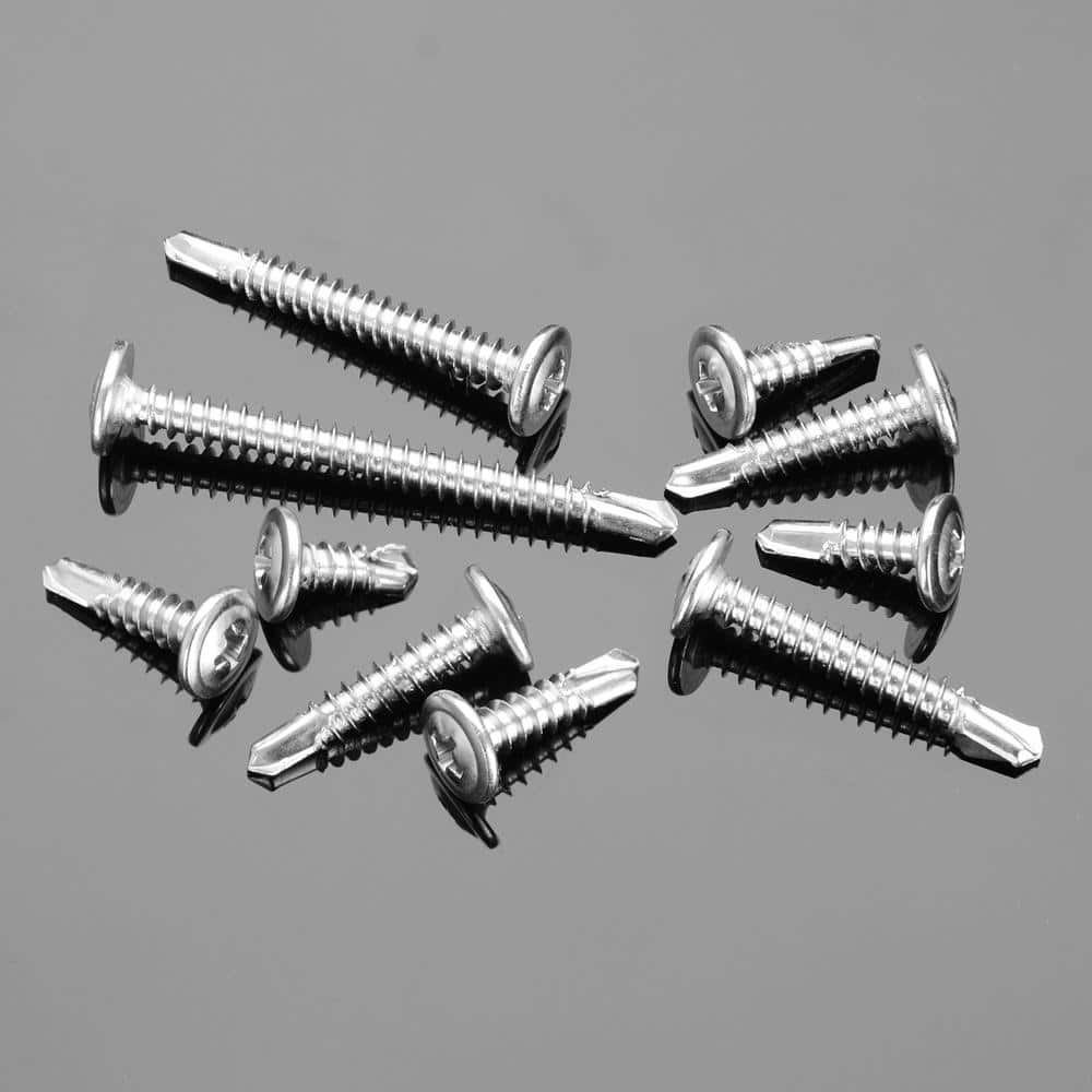 MYWISH 155-piece #8 Philips Truss Head Self-Tapping Lath Screw Kit - 410 Stainless Steel (3)